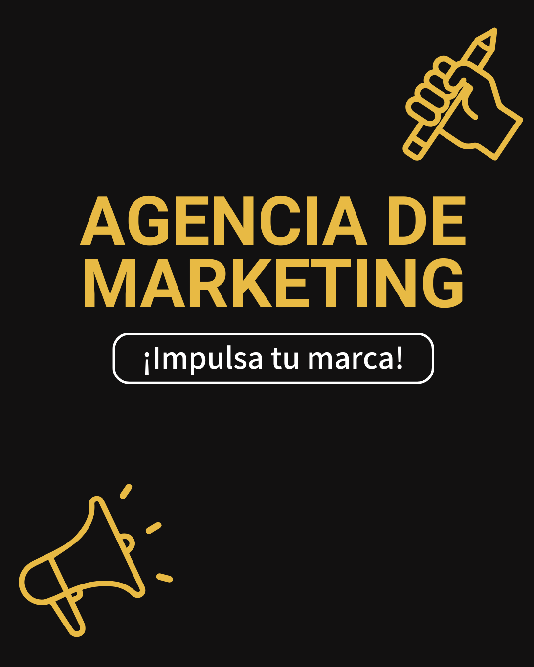 Gráfico promocional de agencia de marketing